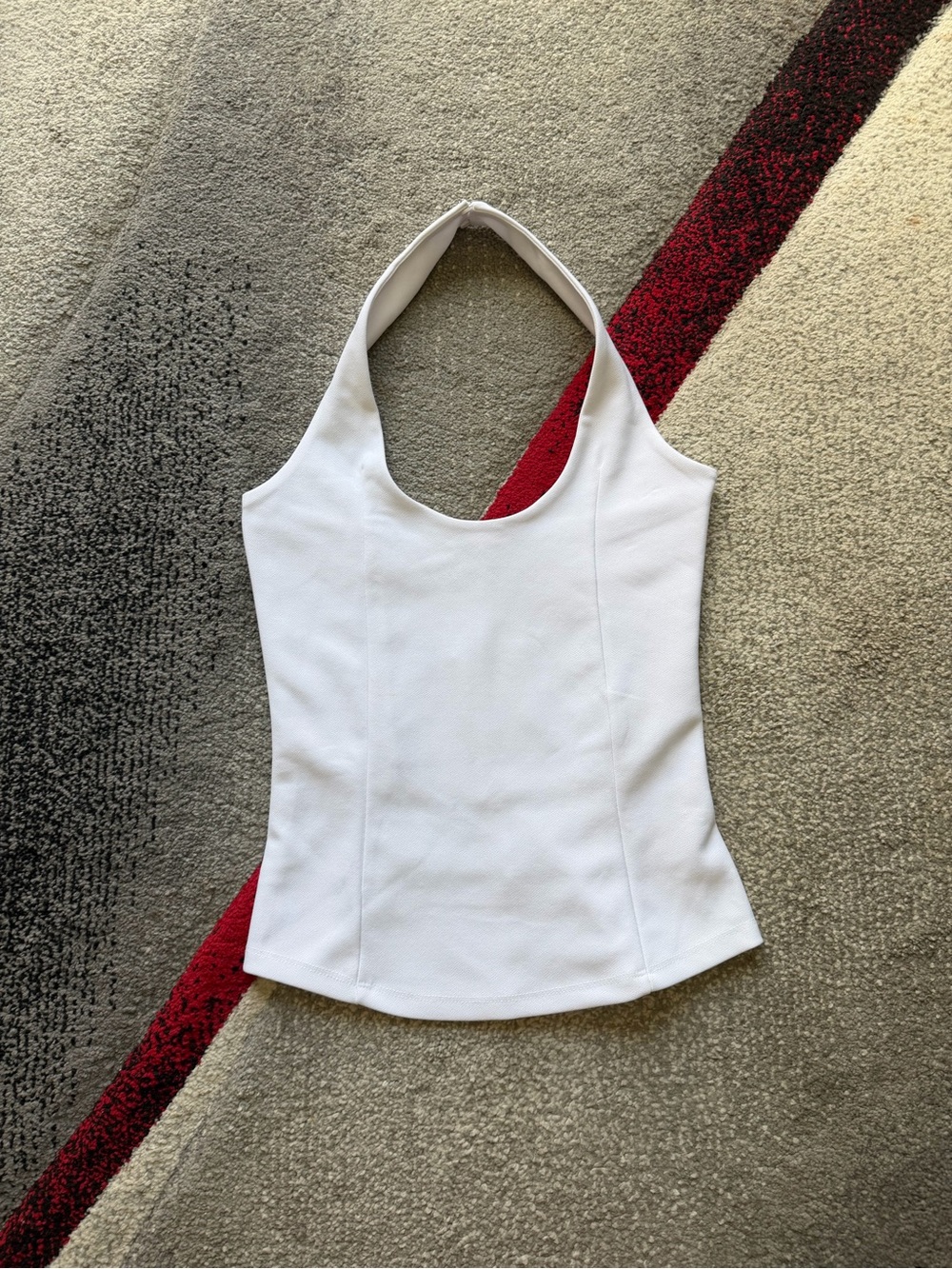 Zara White Halter Tank Top